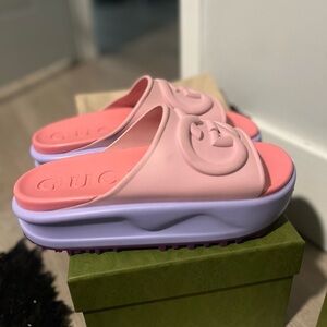 Gucci Pink and Lavender Women's Sandals